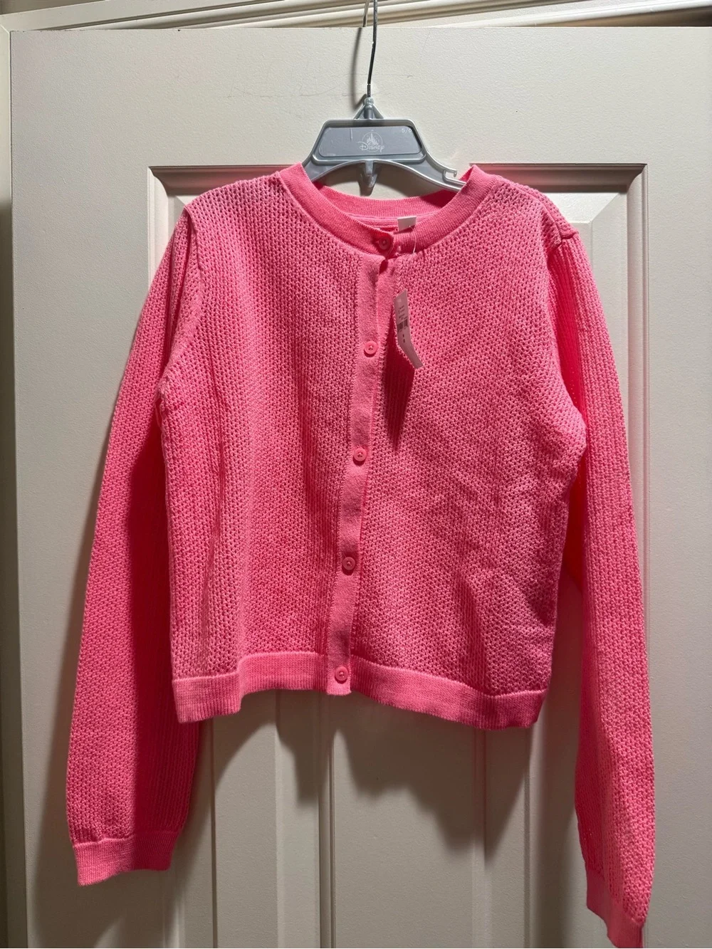GAP Pink Girls Knit Button-Up Cardigan
